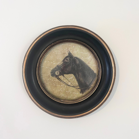 Circular black frame